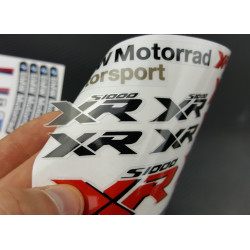 BMW Motorrad S1000RR 2 parts motorcycle sticker set Laminated 22 pcs