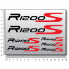 BMW Motorrad R1200S 2 parts motorcycle sticker decal set Laminated 22 pcs. R1200 S