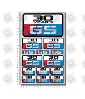 30 Years GS medium decal sticker set 16x26 cm bmw r1200GS Laminated (Compatible Product)