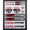 BMW GS Pro Large Decal set 24x32 cm Laminated