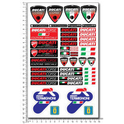 DUCATI CORSE Termignoni medium Decal sticker set 16x26 cm