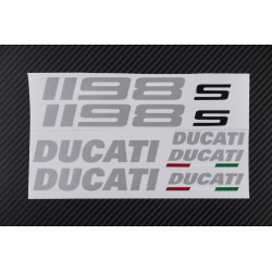 DUCATI 1198s OEM Decal sticker set 1198 Aluminum