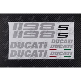 DUCATI 1198s OEM Decal sticker set 1198 Aluminum