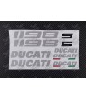 DUCATI 1198s OEM Decal sticker set 1198 Aluminum