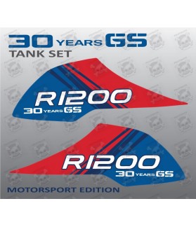 BMW R1200GS Adventure Fuel Tank Decal sticker set 30 Years GS 2006-2013 R1200 (Compatible Product)