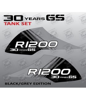 STICKERS BMW R-1200GS Adventure Fuel Tank Decal sticker set 30 Years GS R1200 (Compatible Product)