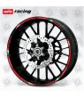 Aprilia Racing Wheel decals rim stripes 12 pcs. stickers Laminated RSV Tuono Red