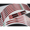 Aprilia Racing Wheel decals rim stripes 12 pcs. stickers Laminated RSV Tuono Red