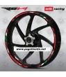 Aprilia RSV4 Wheel decals stickers rim stripes 12 pcs. RSV 4 Factory Laminated 