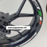 Aprilia Racing Tuono V4 Reflective wheel stickers rim stripes decals rsv