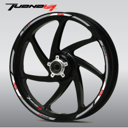 Aprilia Tuono V4 Wheel decals stickers rim stripes Tuono Factory Laminated Grey