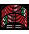 Aprilia Tuono V4 Wheel decals stickers rim stripes Tuono Factory Laminated