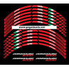 Aprilia Dorsoduro 1200 wheel stickers decals rim stripes 12 pcs. Laminated