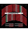 Aprilia Dorsoduro 1200 wheel stickers decals rim stripes 12 pcs. Laminated