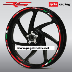 Aprilia RS Wheel decals stickers rim stripes 12 pcs. RS 50 125 250 Laminated rs250