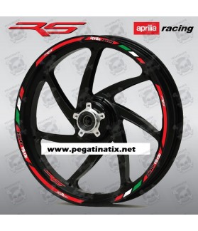 STICKERS Aprilia RS Wheel rim stripes 12 pcs. RS 50 125 250 (Compatible Product)