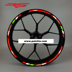 Aprilia RS Wheel decals stickers rim stripes 12 pcs. RS 50 125 250 Laminated rs250