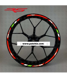 Aprilia RS Wheel decals stickers rim stripes 12 pcs. RS 50 125 250 Laminated (Compatible Product)