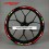 Aprilia RS Wheel decals stickers rim stripes 12 pcs. RS 50 125 250 Laminated (Compatible Product)