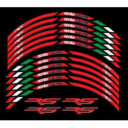 Aprilia RS Wheel decals stickers rim stripes 12 pcs. RS 50 125 250 Laminated rs250