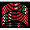Aprilia RS Wheel decals stickers rim stripes 12 pcs. RS 50 125 250 Laminated rs250