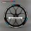 BMW Motorsport S1000RR Reflective wheel stickers rim stripes decals Motorrad hp4 (Compatible Product)