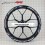 BMW Motorsport S1000RR wheel stickers decals rim stripes Hp4 s1000 RR (Compatible Product)