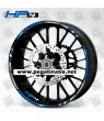 BMW Motorsport HP4 Wheel decals stickers rim stripes S1000RR Blue