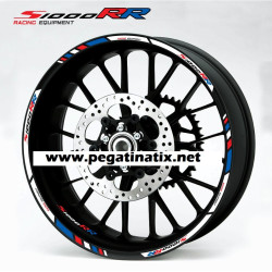 BMW S1000RR wheel decals rim stickers stripes 12 pcs. Laminated HP4