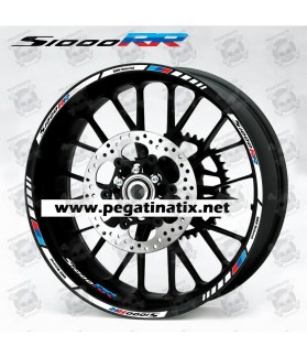 BMW S1000RR wheel decals rim stickers stripes 12 pcs. Laminated HP4 Motorsport (Compatible Product)