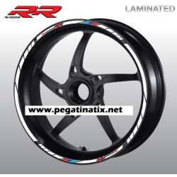 BMW S1000RR Wheel stickers decals rim stripes 16 pcs. Laminated HP4
