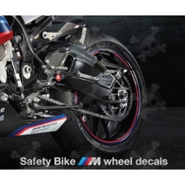 BMW S1000RR MotoGP Safety bike wheel stickers rim stripes 16 pcs. HP4