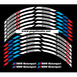 BMW Motorsport S1000XR Reflective wheel stickers rim stripes decals Motorrad s1000 XR
