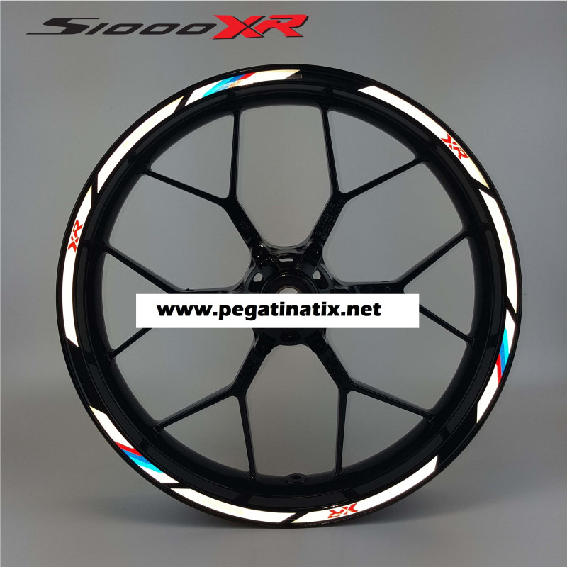 BMW Motorsport S1000XR Reflective wheel stickers rim stripes decals Motorrad s1000 XR
