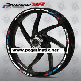 BMW Motorsport S1000XR wheel decals rim stickers stripes 12+4 pcs. S1000 XR
