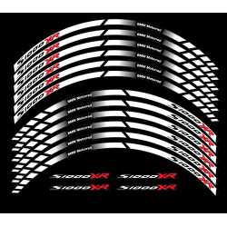BMW S1000XR wheel decals stickers rim stripes 12 pcs. Laminated S1000 XR