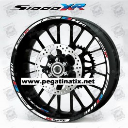 BMW S1000XR wheel decals stickers rim stripes 12 pcs. Laminated Motorsport