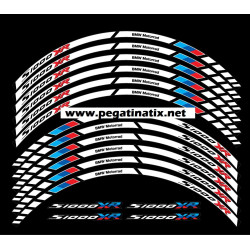 BMW S1000XR wheel decals stickers rim stripes 12 pcs. Laminated Motorsport