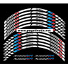 BMW S1000XR wheel decals stickers rim stripes 12 pcs. Laminated Motorsport