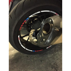 BMW S1000XR wheel decals stickers rim stripes 12 pcs. S1000 XR Motorsport