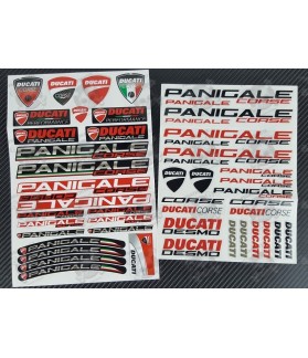 STICKERS DUCATI Panigale 899 949 1199 1299 2 parts motorcycle stickers decal set Laminated 49 pcs. (Compatible Product)