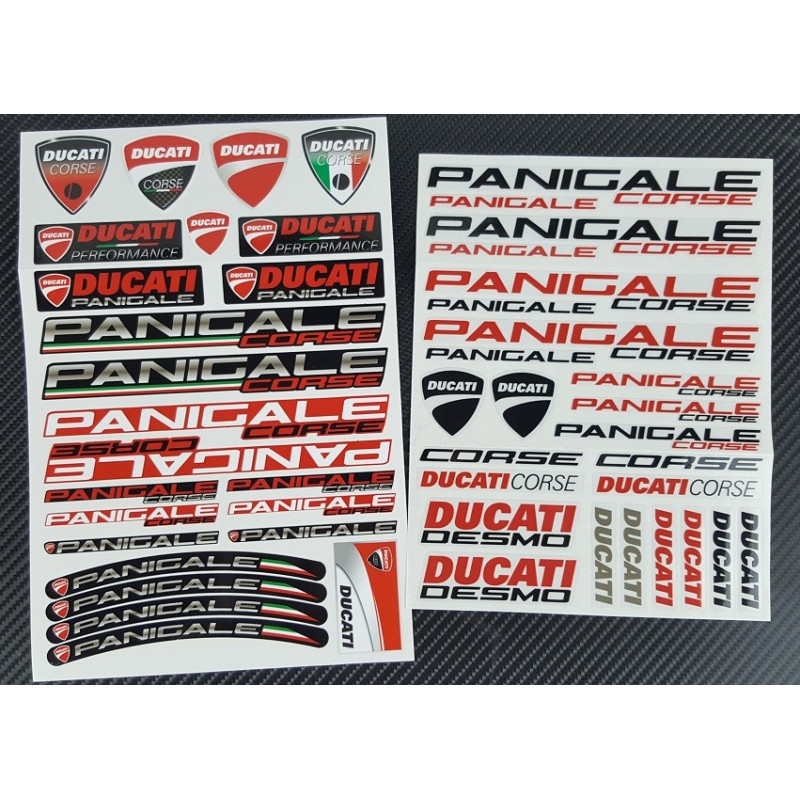 DUCATI Panigale 899 949 1199 1299 2 parts motorcycle stickers decal set Laminated 49 pcs.