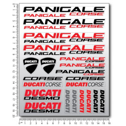 DUCATI Panigale 899 949 1199 1299 2 parts motorcycle stickers decal set Laminated 49 pcs.