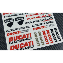 DUCATI Panigale 899 949 1199 1299 2 parts motorcycle stickers decal set Laminated 49 pcs.