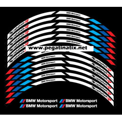 BMW S1000XR small Wheel decals rim stripes 8 pcs. r1000 xr Laminated