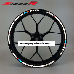 BMW Motorsport S1000R Reflective wheel stickers rim stripes decals Motorrad s1000 R