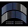 BMW S1000R wheel decals rim stripes 12 pcs. stickers Laminated S1000 R Blue