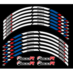 BMW F800R wheel decals stickers rim stripes 12 pcs. Laminated f800 R