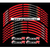 BMW F800R wheel decals stickers rim stripes Laminated f800 R Red