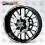 BMW F800R wheel decals stickers rim stripes 12 pcs. Laminated f800 R (Compatible Product)